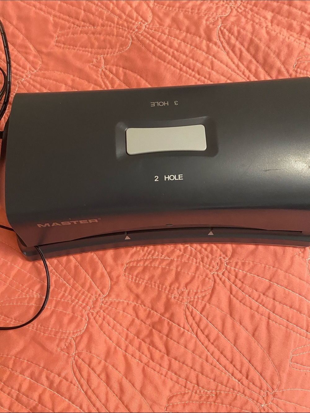Masters 2-Hole Paper Punch in Dark Gray with White Accent